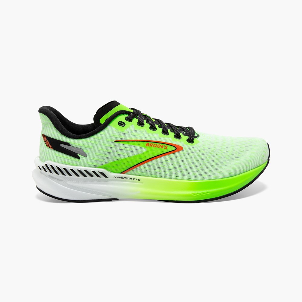 Chaussures Running Route Brooks Hyperion GTS Corail Noir Homme | OGW-2807283